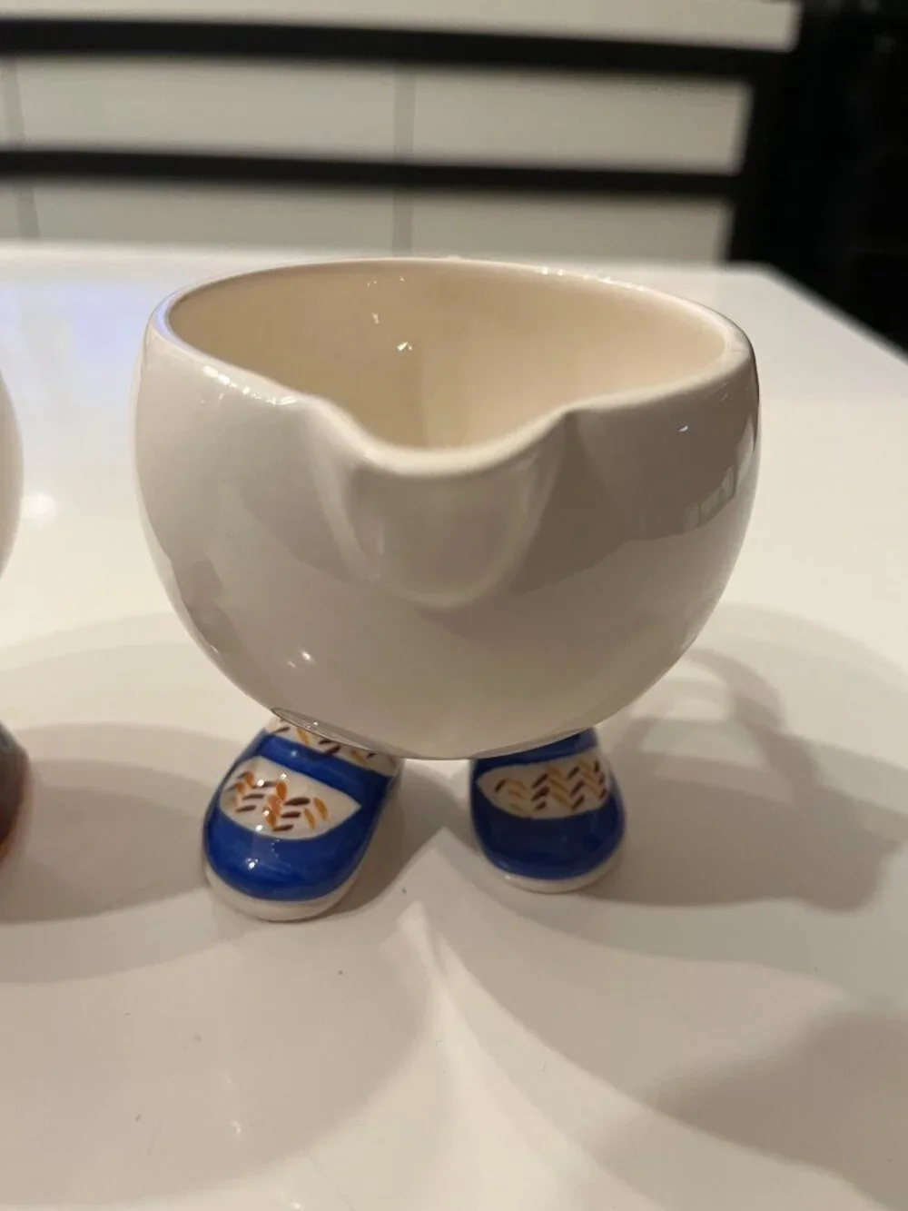 Vintage 1970s Carlton Ware Walking Ware Ceramic Creamer and Sugar Bowl Set
